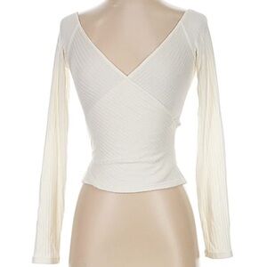 Reformation Cream Long Sleeve Top